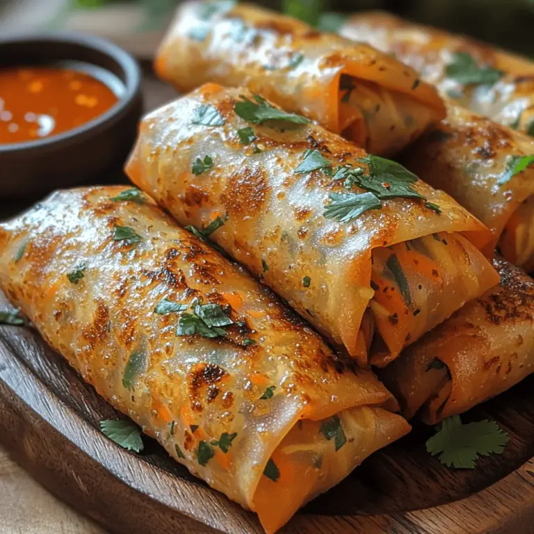 To create a vibrant and flavorful filling for your crispy Thai veggie spring rolls, it's essential to combine an array of fresh vegetables with a delicious sauce. Start by finely shredding or julienning your chosen vegetables. Common options include carrots, bell peppers, cucumbers, cabbage, and scallions. Not only do these vegetables add crunch and color, but they also provide a variety of nutrients that enhance the dish's overall appeal.