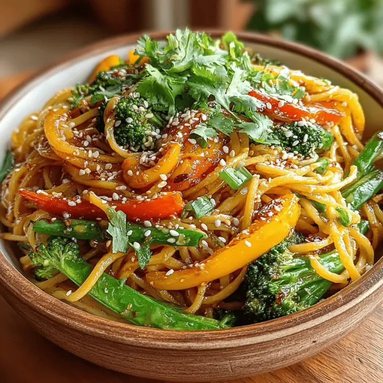 Creating the perfect Sticky Ginger Garlic Noodle Stir Fry requires a delicate balance of flavors. The sweetness from the sauce, combined with the salty soy sauce and the heat from fresh chilies or chili flakes, creates a harmonious dish that tantalizes the taste buds. When preparing your sauce, consider adding a splash of rice vinegar or a hint of honey to elevate the sweetness, balancing it against the umami flavors of soy sauce. Adjust these components according to your palate, ensuring that each bite offers a delightful mix of sweet, salty, and spicy notes.