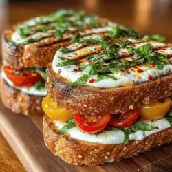 Sizzling Grilled Tomato Sandwiches