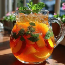 As the sun shines brightly and temperatures rise, there’s nothing quite like a glass of iced tea to quench your thirst and provide a burst of refreshment. Iced tea has become a staple beverage, particularly during warm weather, offering a cool respite from the heat while providing a myriad of flavors to explore. One such delightful combination is Ginger Peach Iced Tea, a drink that marries the sweet, juicy essence of ripe peaches with the zesty warmth of ginger. This unique concoction not only tantalizes the taste buds but also boasts several health benefits that make it an excellent choice for any occasion.
