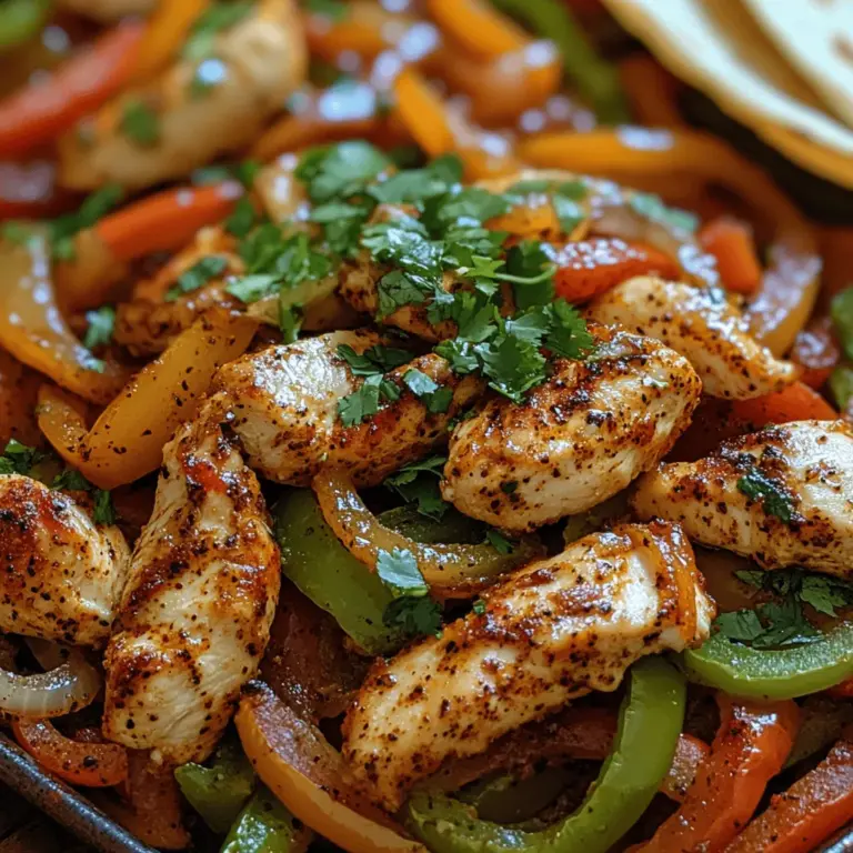 Fiery Jalapeño Lime Chicken Fajitas are a vibrant and delicious dish that perfectly captures the essence of Tex-Mex cuisine. With their colorful presentation and bold flavors, these fajitas are not just a meal but a culinary experience that brings warmth and excitement to any dining table. The combination of tender marinated chicken, fresh vegetables, and a zesty lime-jalapeño dressing creates an irresistible dish that is both satisfying and full of life.