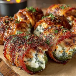 When it comes to appetizers, spicy treats have a special place in the hearts of many. Their bold flavors and satisfying heat can elevate any gathering, making them the ideal choice for a variety of occasions. Among the many tantalizing options available, Spicy Bacon-Wrapped Jalapeño Chicken Bites stand out as a perfect fusion of taste and texture. This dish is celebrated for its irresistible combination of spicy jalapeños, savory chicken, and smoky bacon, all wrapped into bite-sized pieces that are as fun to eat as they are to prepare.