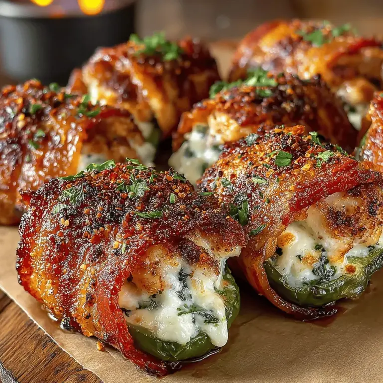 When it comes to appetizers, spicy treats have a special place in the hearts of many. Their bold flavors and satisfying heat can elevate any gathering, making them the ideal choice for a variety of occasions. Among the many tantalizing options available, Spicy Bacon-Wrapped Jalapeño Chicken Bites stand out as a perfect fusion of taste and texture. This dish is celebrated for its irresistible combination of spicy jalapeños, savory chicken, and smoky bacon, all wrapped into bite-sized pieces that are as fun to eat as they are to prepare.