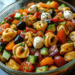Chilled Tortellini Delight: A Refreshing Pasta Salad Recipe