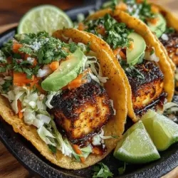 Tofu Tacos with Cherry Slaw