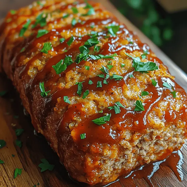 Meatloaf has long been cherished as a classic comfort food, evoking warm memories of family dinners and cozy evenings. This quintessential dish, often associated with hearty home-cooked meals, has stood the test of time due to its versatility and satisfying nature. However, if you’re looking to add a modern twist to this beloved recipe, our Zesty BBQ Turkey Meatloaf with a Kick! is the perfect solution. By swapping traditional beef for lean ground turkey, this recipe not only lightens up the dish but also packs it with an explosion of flavor that will keep your family coming back for more.