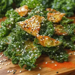In the world of healthy eating, few dishes capture the essence of both nutrition and flavor as beautifully as Crispy Sesame Kale Delight. This vibrant, crunchy dish not only serves as an excellent side but can also shine as a star in a main course lineup, appealing to both vegetarians and omnivores alike. Featuring the earthy richness of kale intermingled with nutty sesame flavors, this recipe is a delightful fusion of taste and health, showcasing the versatility of one of nature's superfoods.