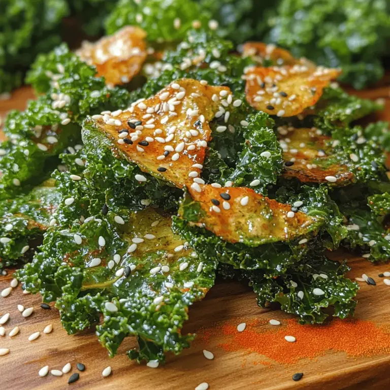 In the world of healthy eating, few dishes capture the essence of both nutrition and flavor as beautifully as Crispy Sesame Kale Delight. This vibrant, crunchy dish not only serves as an excellent side but can also shine as a star in a main course lineup, appealing to both vegetarians and omnivores alike. Featuring the earthy richness of kale intermingled with nutty sesame flavors, this recipe is a delightful fusion of taste and health, showcasing the versatility of one of nature's superfoods.