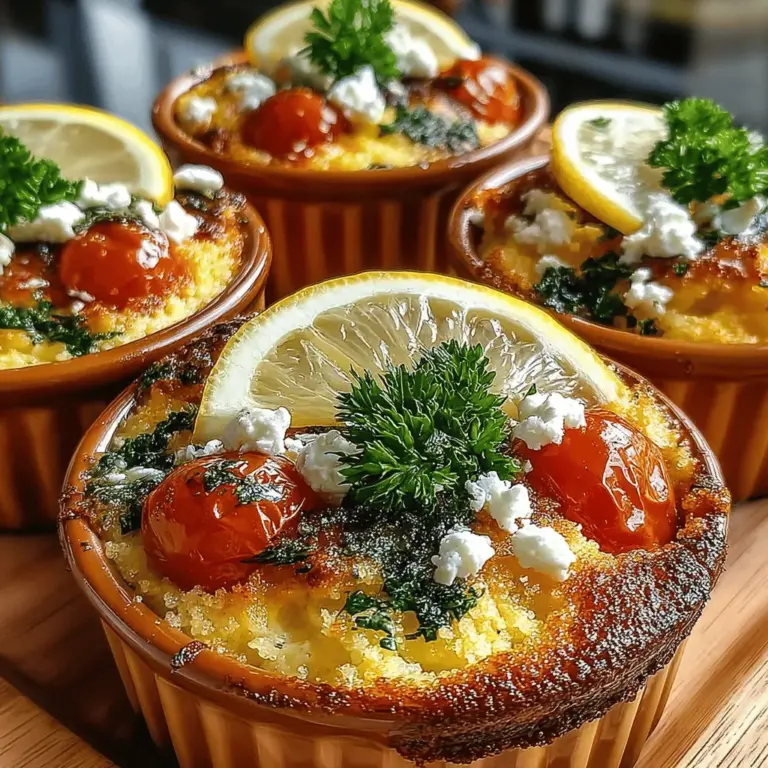 When it comes to creating dishes that are both flavorful and visually appealing, Zesty Creamy Lemon Herb Couscous Cups stand out as a delicious choice. These delightful bites are not only versatile, making them suitable for a variety of occasions—from elegant gatherings to casual weeknight dinners—but they also pack a punch with their creamy texture, zesty flavor, and the fresh aroma of herbs. Perfect as an appetizer, side dish, or even a light meal, these couscous cups are bound to impress your guests and family alike.