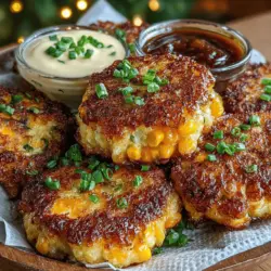 Cheesy corn fritters are a delightful snack or appetizer that have won the hearts of many food lovers around the world. With their crispy exterior and soft, cheesy center, these fritters provide a perfect blend of flavors and textures that make them irresistible. They are not only easy to prepare but also versatile enough to be served on various occasions, from casual family gatherings to elegant dinner parties. Whether enjoyed as a side dish or a standalone treat, cheesy corn fritters are sure to impress your guests and satisfy your cravings.