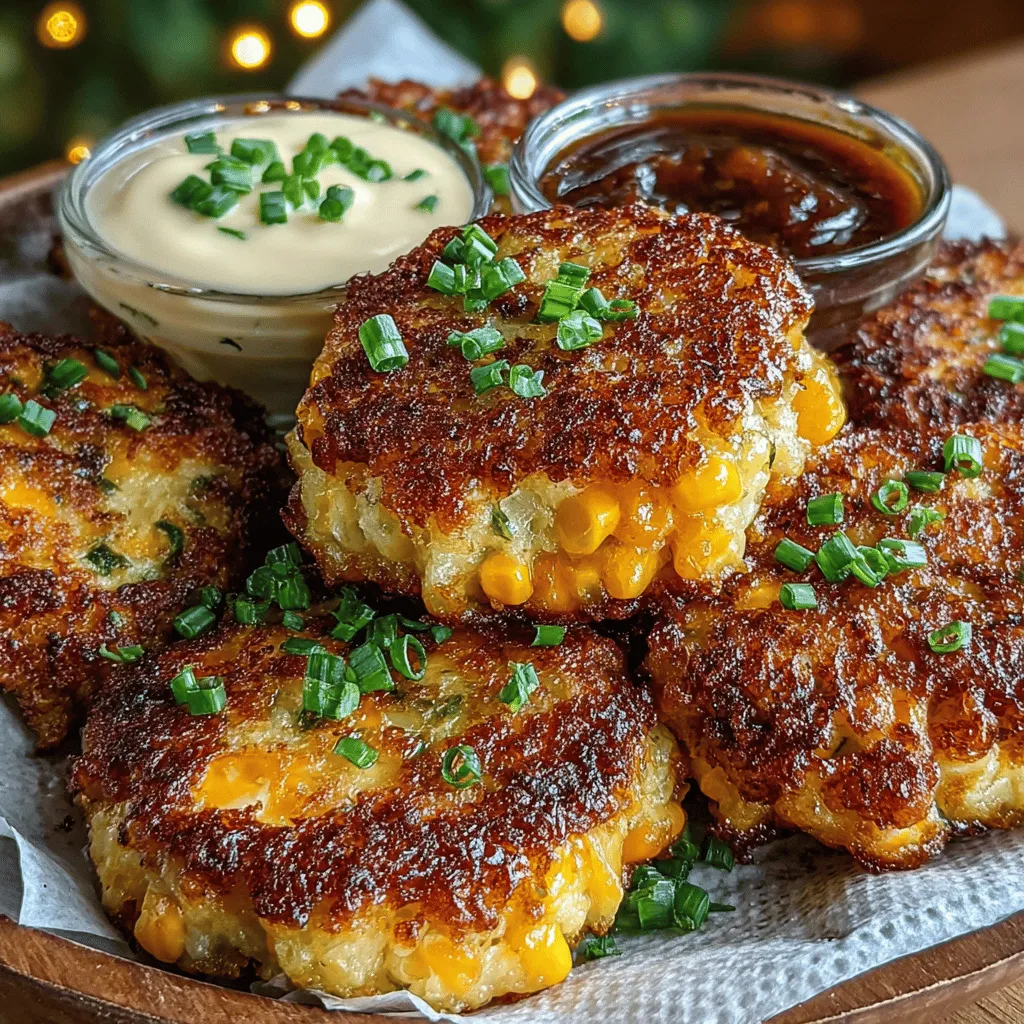 Cheesy corn fritters are a delightful snack or appetizer that have won the hearts of many food lovers around the world. With their crispy exterior and soft, cheesy center, these fritters provide a perfect blend of flavors and textures that make them irresistible. They are not only easy to prepare but also versatile enough to be served on various occasions, from casual family gatherings to elegant dinner parties. Whether enjoyed as a side dish or a standalone treat, cheesy corn fritters are sure to impress your guests and satisfy your cravings.