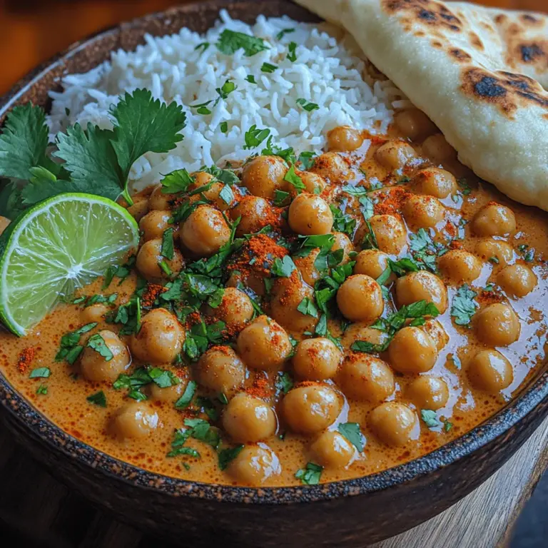 In the world of plant-based cuisine, few dishes offer the same level of comfort and satisfaction as a creamy tomato chickpea curry. This vibrant, aromatic dish is not only a feast for the senses but also a nutritional powerhouse. The rich interplay of flavors from the tender chickpeas, luscious coconut milk, and tangy tomatoes creates a delightful symphony that is both hearty and healthy. Whether you’re a seasoned vegan or simply looking to incorporate more plant-based meals into your diet, this curry promises to become a staple in your kitchen.