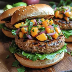 Grilled Turkey Burgers with Peach Salsa: A Flavorful Delight