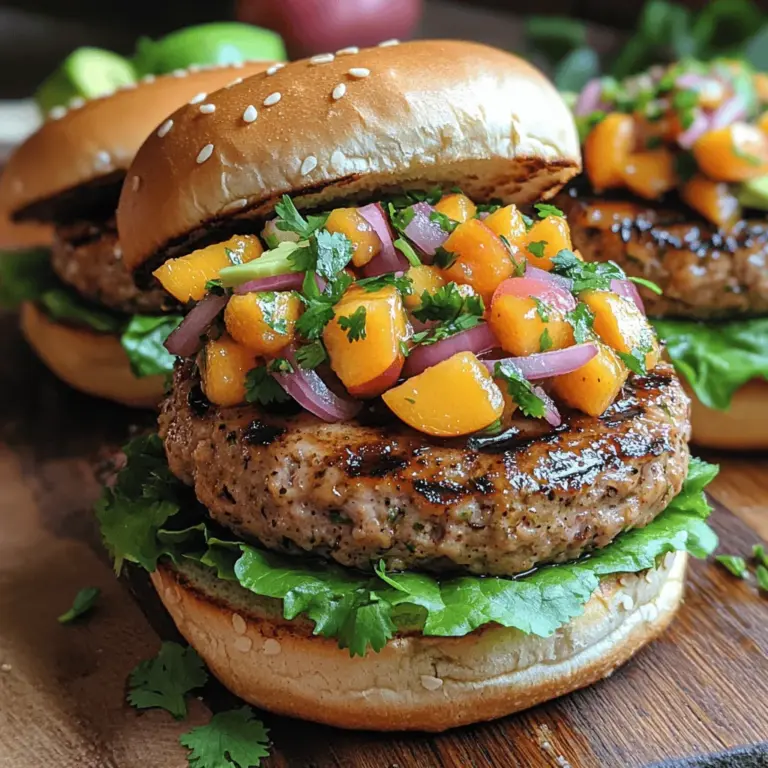 In recent years, turkey burgers have surged in popularity as a healthier alternative to traditional beef burgers. They offer a lean protein option that satisfies cravings without the added fat, making them a go-to choice for health-conscious diners. However, what if you could elevate this already nutritious meal into something truly unique and flavorful? Enter grilled turkey burgers topped with a vibrant peach salsa. This delightful pairing not only combines savory and sweet flavors but also adds a refreshing twist that is perfect for summer barbecues and weeknight dinners alike.