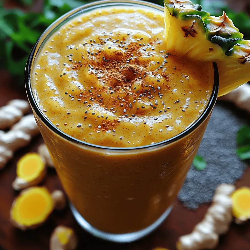 In recent years, smoothies have surged in popularity as a go-to option for health-conscious individuals. These vibrant concoctions not only provide a quick and convenient way to consume essential nutrients but also offer a multitude of flavor combinations that can cater to any palate. Among the myriad of smoothie recipes available, the Golden Turmeric Ginger Smoothie stands out for its striking color and impressive health benefits. This smoothie is not just a feast for the eyes; it’s a powerhouse of nutrition that can help you start your day on a refreshing note or provide a revitalizing afternoon boost.