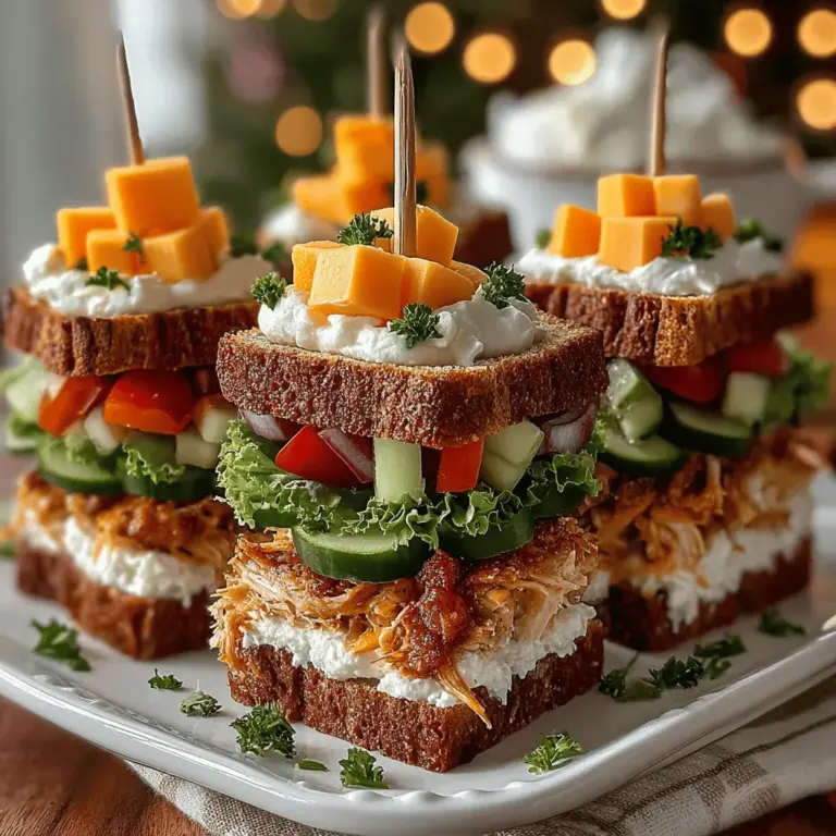 Mini sandwich skewers have emerged as a popular choice for casual gatherings, picnics, and parties alike. Their charm lies in their bite-sized nature, allowing guests to enjoy a variety of flavors without the fuss of traditional sandwich setups. These delightful appetizers are not only visually appealing, thanks to their colorful ingredients, but they also offer versatility that can cater to a wide range of dietary preferences and occasions. Whether you're hosting a birthday party, a holiday get-together, or simply looking for a fun snack, mini sandwich skewers provide an easy-to-assemble solution that is bound to impress.