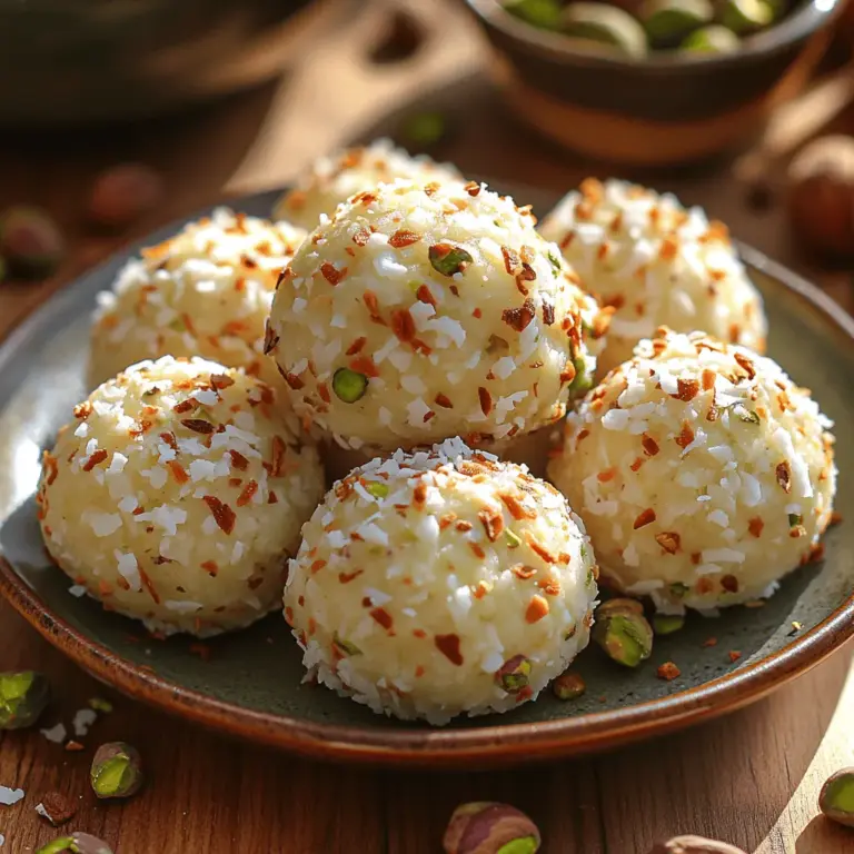 In the world of delightful snacks, few treats capture the essence of indulgence and healthiness quite like Sweet Pistachio Coconut Bliss Balls. These bite-sized delights are not only visually appealing but also brimming with flavors that dance on the palate. The harmonious combination of rich pistachios and velvety coconut, enhanced by the sweet creaminess of condensed milk, creates a perfect pick-me-up for any time of day. Whether you're looking for a post-workout snack to refuel your energy, a sweet treat to impress guests at a gathering, or simply a moment of self-indulgence after a long day, these bliss balls are sure to satisfy your cravings.