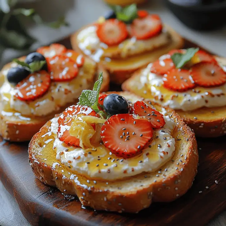 In the realm of breakfast and snack options, few dishes can rival the vibrant, refreshing allure of Zesty Creamy Lemon Ricotta Toast. This delightful recipe marries the creamy richness of fresh ricotta cheese with the bright, tangy notes of lemon, creating a perfect balance that tantalizes the taste buds. Whether you’re enjoying it as a leisurely breakfast or a quick afternoon snack, this toast offers a versatile and satisfying option that caters to a wide range of dietary preferences, including traditional and vegan diets.