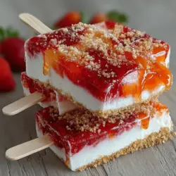 Cheesecake holds a special place in the hearts of dessert lovers everywhere. Its rich and creamy texture has made it a staple in many households, often served at parties and celebrations. Now, imagine taking that beloved dessert and transforming it into a playful, frozen treat that can be enjoyed on a stick. That’s exactly what Strawberry Cheesecake Pops offer—a fun twist on the classic flavor that is perfect for summer.