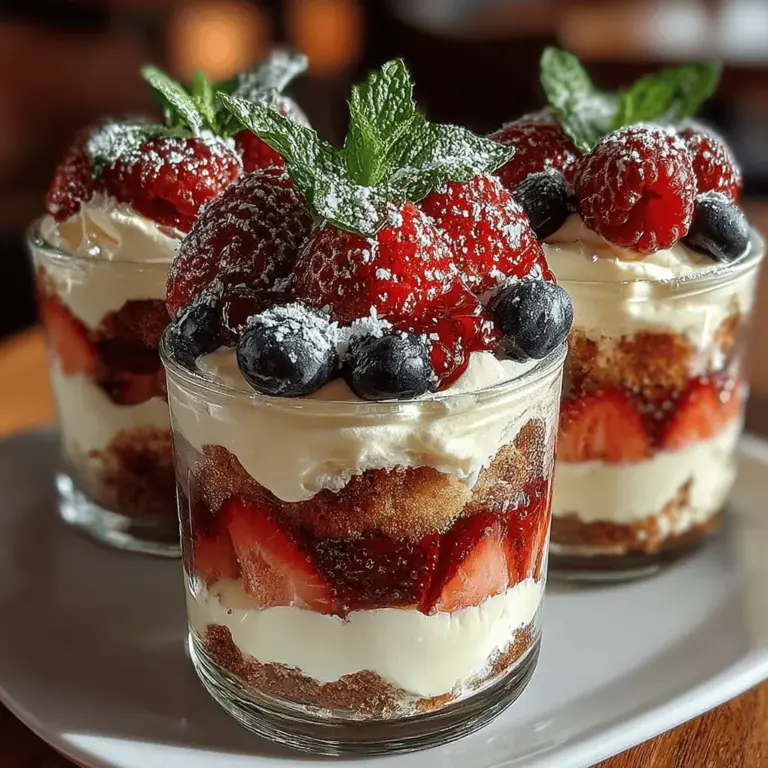 To truly appreciate the Berry Mascarpone Trifle Cups, it’s essential to understand the key ingredients that contribute to its delightful flavor and texture. Each component plays a crucial role, ensuring that the final dessert is a harmonious blend of taste and presentation.