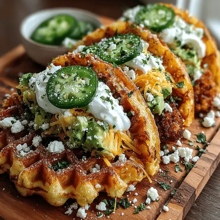 In the world of culinary creativity, few dishes manage to capture the imagination quite like Crispy Sweet Corn & Herb Waffle Tacos. This innovative recipe brings together the delightful sweetness of corn, the vibrant freshness of herbs, and the satisfying crunch of waffles, resulting in a fusion that is as appealing to the palate as it is to the eye. Whether you're looking for a unique brunch dish, a light yet fulfilling lunch option, or a fun dinner that will impress the whole family, these waffle tacos are sure to become a beloved staple in your kitchen.