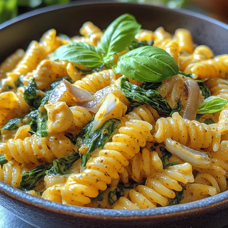 To achieve the luscious, creamy sauce that makes this vegan spinach pasta irresistible, the blending process is key. Start by gathering your ingredients for the sauce: soaked cashews, nutritional yeast, plant-based milk, and a touch of lemon juice.