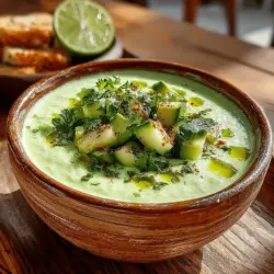 As the warm sun beckons the arrival of summer, there's nothing quite like a refreshing bowl of gazpacho to cool you down. Originating from the Andalusian region of Spain, gazpacho is traditionally made with ripe tomatoes, peppers, and onions, creating a cold soup that embodies the season's bounty. However, this recipe for Refreshing Cucumber Avocado Gazpacho takes a delightful twist on the classic, incorporating the crispness of cucumbers and the creamy richness of avocados. Not only does this combination tantalize the taste buds, but it also packs a punch in terms of nutrition, making it a fantastic choice for those seeking a light and healthy meal.