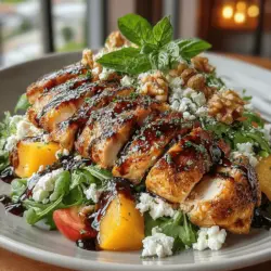 Balsamic Peach Chicken Salad Recipe