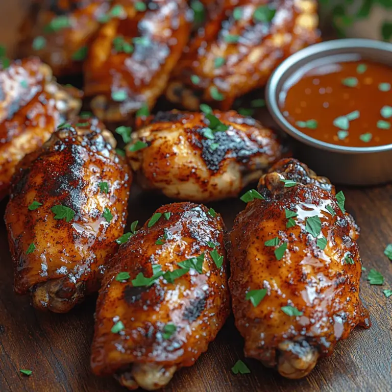 If you’re on the lookout for a recipe that will elevate your next gathering or simply transform your weeknight dinner into something extraordinary, look no further than these Smoky Garlic Bliss Wings. This dish is not just about satisfying your hunger; it’s about creating a memorable culinary experience. Whether you’re hosting a backyard barbecue, celebrating game day, or enjoying a cozy evening at home, these wings promise to be the star of the show.