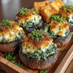 When it comes to appetizers, the right choice can set the tone for your entire meal, offering a tantalizing preview of what’s to come. Among the plethora of options, Savory Spinach Parmesan Stuffed Mushrooms stand out as a delightful and healthy choice. This dish not only captivates the palate with its rich flavors but also brings a nutritious twist to traditional appetizers. With a perfect balance of earthy mushrooms, vibrant spinach, and creamy cheeses, these stuffed mushrooms are sure to impress both health-conscious diners and those simply seeking a delicious bite.