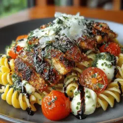 Grilled Chicken Bruschetta Pasta Recipe
