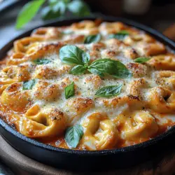 In the world of comfort food, few dishes hold a candle to the warm, inviting allure of a creamy pasta bake. Among the many delectable options available, the Cheesy Delight: Creamy Tomato Tortellini Bake stands out as a quintessential favorite. This dish brings together the comforting embrace of cheese, the richness of creamy sauce, and the hearty satisfaction of tender tortellini, making it an irresistible choice for family dinners or casual gatherings. Whether served on a chilly evening or as part of a festive meal, this bake delivers a sense of home that resonates with everyone.