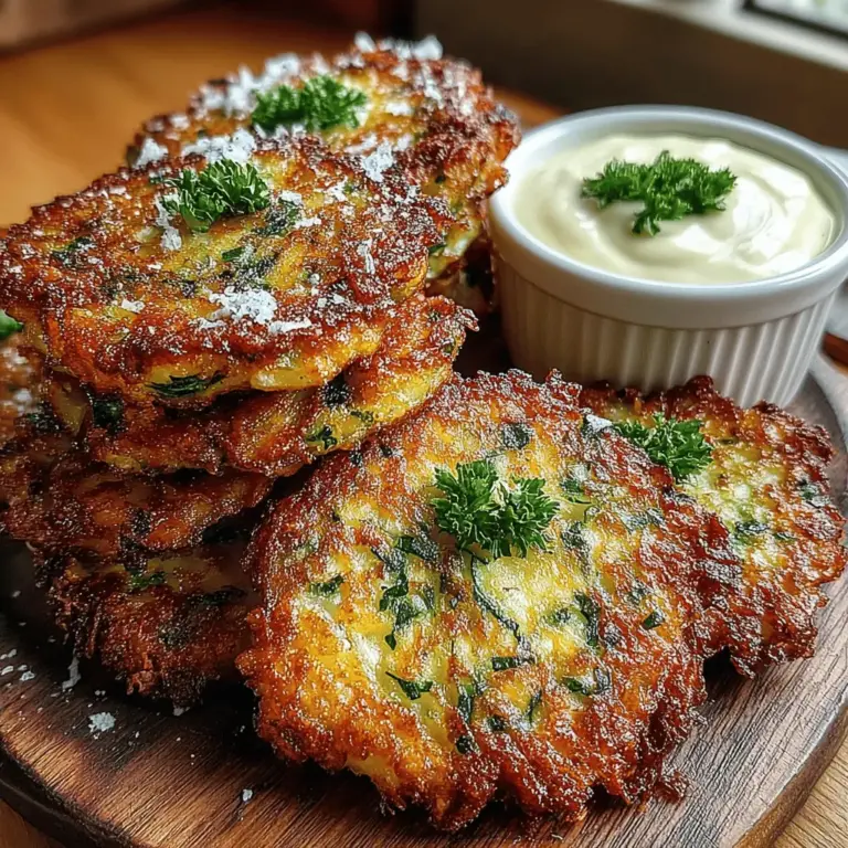 Zucchini is one of the most versatile vegetables in the culinary world, celebrated for its mild flavor and adaptability in a multitude of dishes. Whether sautéed, grilled, or baked, zucchini can shine in both savory and sweet recipes. Among its many preparations, crispy zucchini fritters stand out not only for their delightful crunch but also for their exceptional ability to serve as a snack or appetizer that pleases a crowd. When paired with a creamy garlic aioli, these fritters transform into a flavor-packed treat that is hard to resist.