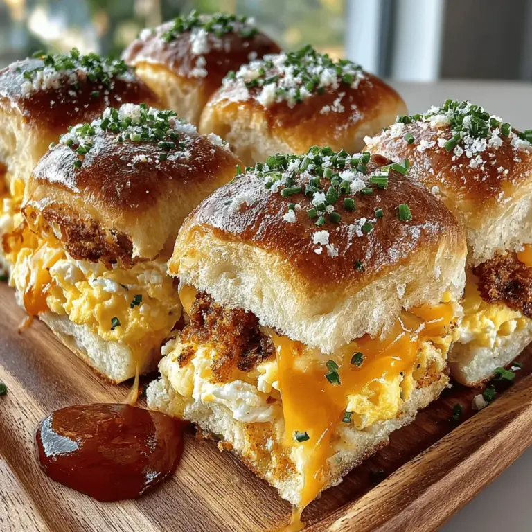 Breakfast sliders have emerged as a beloved morning staple, offering a delightful twist on traditional breakfast fare. These bite-sized sandwiches are not only easy to prepare but also provide an opportunity for creativity and customization. Among the many variations, the Golden Breakfast Egg and Cheese Sliders stand out for their rich flavors, comforting textures, and overall versatility, making them ideal for a range of occasions—from family gatherings and brunches to busy weekday mornings.