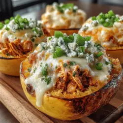 If you’re on the lookout for a dish that perfectly balances health and indulgence, look no further than Buffalo Chicken Stuffed Spaghetti Squash. This delightful recipe brings together the fiery, bold flavors of Buffalo chicken with the unique, noodle-like texture of spaghetti squash, creating a main course that is not only satisfying but also packed with nutrition. The harmonious blend of these ingredients makes it an ideal choice for family dinners, game day gatherings, or a cozy meal for one.