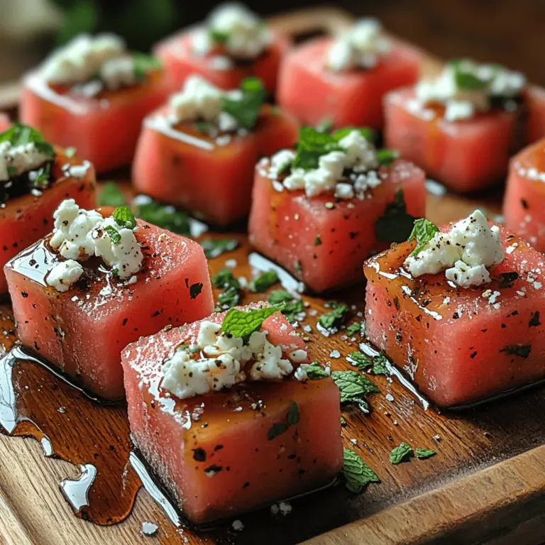 As the heat of summer rolls in, so does the craving for light, refreshing snacks that can cool you down and tantalize your taste buds. Enter the Watermelon Feta Bites—an exquisite combination of sweet, juicy watermelon and creamy, tangy feta cheese that offers a perfect balance of flavors. This delightful dish has gained immense popularity in recent years, becoming a staple at summer gatherings, picnics, and even elegant dinner parties.