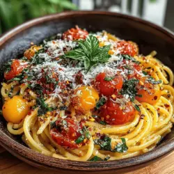 Quick Tomato Bruschetta Pasta