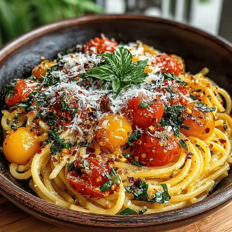 In today’s fast-paced world, finding time to prepare a delicious and satisfying meal can be a challenge. Enter Quick Tomato Bruschetta Pasta, an ideal solution for busy weeknights. This recipe marries the simplicity of fresh ingredients with vibrant flavors, creating a dish that is not only easy to make but also a delight to the taste buds. With its straightforward preparation and minimal cooking time, this pasta dish appeals to both novice cooks and experienced chefs alike, making it a go-to option for quick dinners.