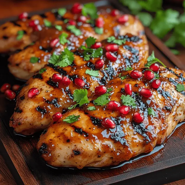 Grilling is one of the best methods for cooking Tangy Pomegranate BBQ Chicken, and for good reason. When chicken is grilled, it develops a smoky flavor and a charred exterior that adds depth to the dish. The high heat of the grill sears the surface of the chicken, locking in moisture and creating a juicy interior. Additionally, grilling allows the marinade to caramelize, enhancing the sweetness of the pomegranate and the savory notes of the spices.