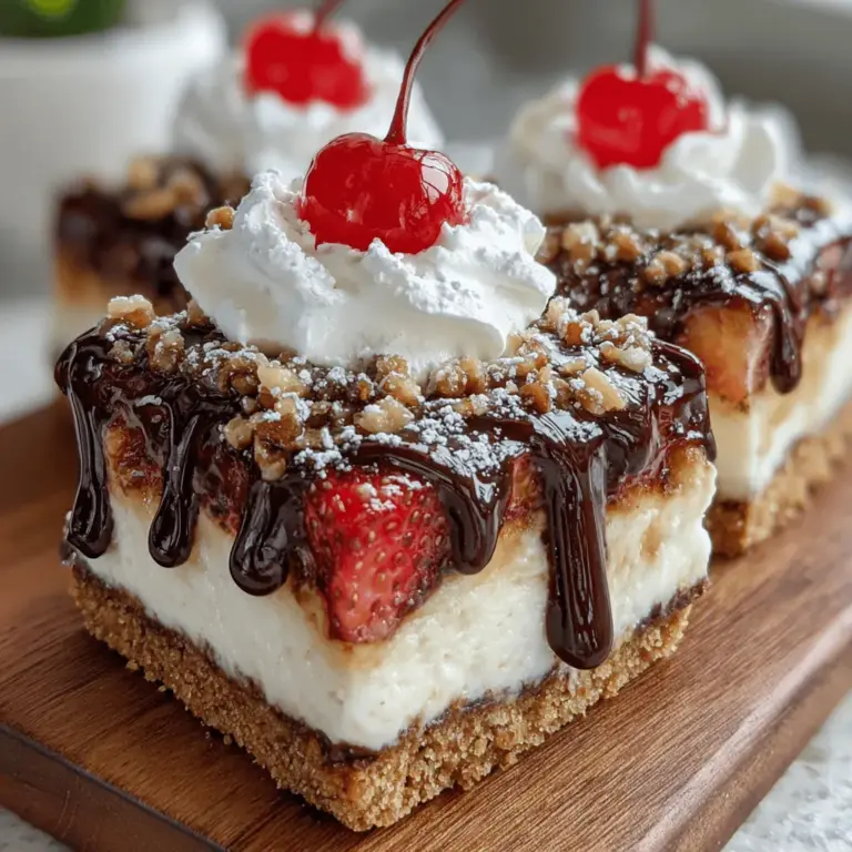 When it comes to summer treats, few things are as universally loved as a classic banana split. However, in our health-conscious world, indulgent desserts often come with a hefty dose of guilt. Enter the Frozen Banana Split Bars, a delightful fusion of flavors and textures that brings the beloved dessert into the realm of healthy eating. This easy-to-make recipe is not only a refreshing option for warm days but also a clever way to include more nutritious ingredients in your dessert repertoire.