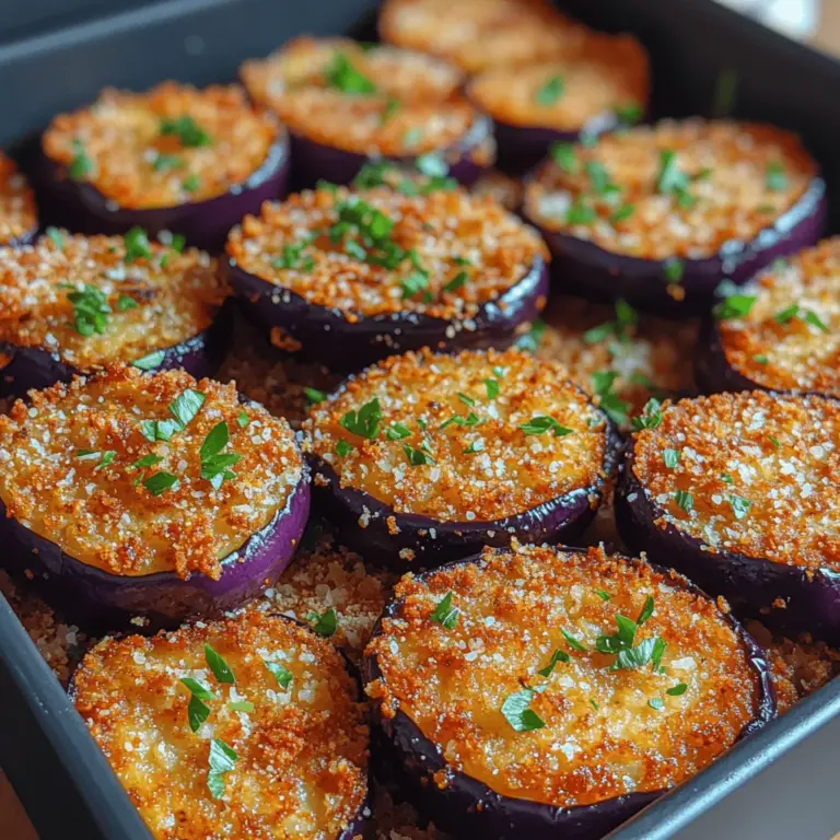 Crispy air-fried eggplant nuggets are a delightful twist on a classic snack, offering a satisfying crunch without the guilt associated with traditional frying methods. This innovative recipe transforms the humble eggplant into bite-sized pieces that are not only delicious but also packed with nutritional benefits. Whether you're looking for a healthy appetizer to impress guests or a tasty snack to enjoy at home, these eggplant nuggets are sure to please even the pickiest eaters. Their versatility allows them to shine in various culinary settings, from casual gatherings to elegant dinner parties.