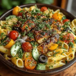 In the realm of refreshing summer meals, few dishes can rival a cold chicken pasta salad. This Refreshing Cold Chicken Pasta with Lemon Vinaigrette is not only a feast for the eyes but also a delightful blend of flavors that are sure to please any palate. Perfect for picnics, potlucks, or a light lunch, this recipe combines tender chicken, crisp vegetables, and a tangy lemon vinaigrette to create a dish that is both satisfying and invigorating. As the temperature rises, the need for light yet filling meals becomes paramount, and this pasta salad fits the bill beautifully.