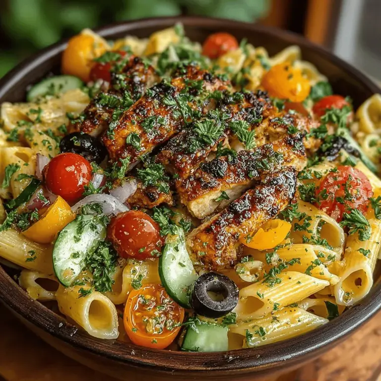 In the realm of refreshing summer meals, few dishes can rival a cold chicken pasta salad. This Refreshing Cold Chicken Pasta with Lemon Vinaigrette is not only a feast for the eyes but also a delightful blend of flavors that are sure to please any palate. Perfect for picnics, potlucks, or a light lunch, this recipe combines tender chicken, crisp vegetables, and a tangy lemon vinaigrette to create a dish that is both satisfying and invigorating. As the temperature rises, the need for light yet filling meals becomes paramount, and this pasta salad fits the bill beautifully.
