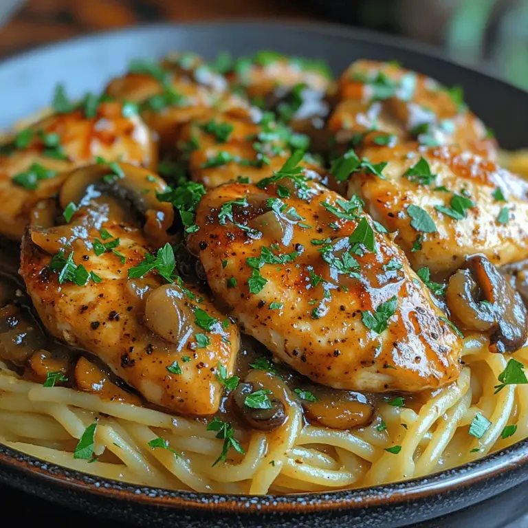 If you're in search of a hearty, flavorful dish that brings the taste of Italian cuisine right to your dinner table, look no further than Slow Cooker Chicken Marsala Delight. This delightful recipe not only showcases the rich culinary traditions of Italy but also provides a comforting meal that can easily fit into a busy weeknight routine. Originating from the region of Marsala in Sicily, Chicken Marsala has become a beloved staple in Italian-American households. Its combination of tender chicken, earthy mushrooms, and the distinctive sweetness of Marsala wine creates a dish that is both satisfying and sophisticated.