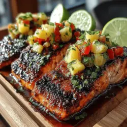Tropical Grilled Salmon with Pineapple Salsa