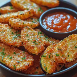 Crispy Panko Zucchini Fries are a delightful and healthier twist on traditional fries, offering a satisfying crunch without the guilt often associated with deep-fried snacks. This recipe showcases zucchini, a versatile vegetable that is not only light and refreshing but also packed with nutrients. The use of panko breadcrumbs elevates these fries, providing a uniquely crispy texture that is hard to resist. Whether you are looking for a healthy side dish, a fun appetizer, or a guilt-free snack, these zucchini fries are sure to impress both your taste buds and your guests.