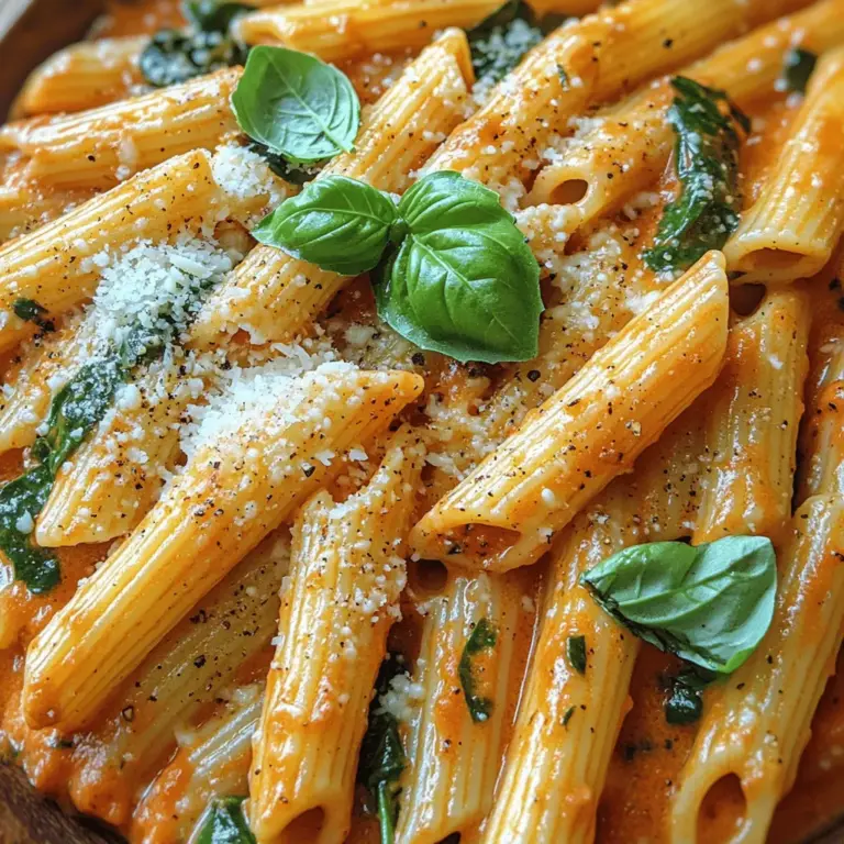 In the realm of culinary experiences, few dishes evoke the same sense of warmth and satisfaction as a well-crafted pasta recipe. Among the myriad of options available, Creamy Tomato Spinach Penne Delight stands out as a quintessential comfort food that seamlessly blends rich flavors with wholesome ingredients. This delightful dish is not only a feast for the senses, but it also serves as a nutritious meal that can easily cater to a variety of dietary needs.