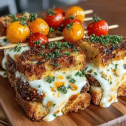 When it comes to comfort food, few dishes can compete with the classic grilled cheese sandwich. Its gooey, melty goodness paired with crispy, toasted bread is a nostalgic favorite for many. Now, imagine taking that beloved sandwich and transforming it into a fun, interactive snack that's perfect for any gathering. Enter "Cheesy Bites on a Stick"—an innovative twist on the traditional grilled cheese that promises to elevate your snack game. This recipe not only offers a delightful taste but also provides a unique visual presentation that captivates both kids and adults alike.