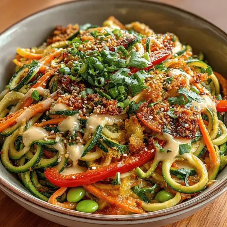 In recent years, zoodles—zucchini noodles—have surged in popularity as a wholesome alternative to traditional pasta. This shift towards zoodles reflects a broader trend of health-conscious eating, where individuals seek to incorporate more vegetables into their diets without sacrificing flavor or satisfaction. Cold Peanut Sesame Zoodles are an excellent example of this culinary evolution. This vibrant dish combines the fresh crunch of vegetables with a creamy, flavorful peanut sauce, making it an ideal choice for warm weather meals or light lunches.