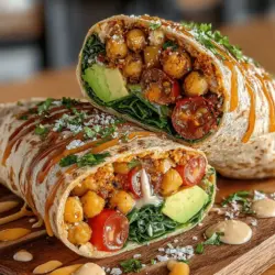 Crispy Chickpea & Tomato Wraps Recipe